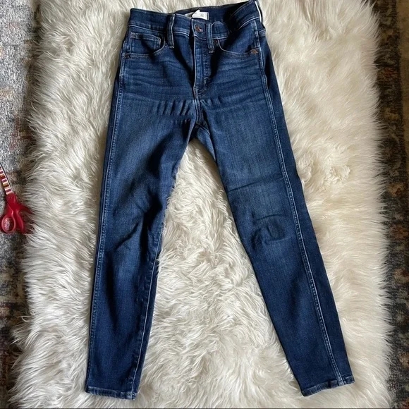 MADEWELL Petite 10" High-Rise Skinny Jeans in Hayes Wash WOMENS 25P - Picture 8 of 9
